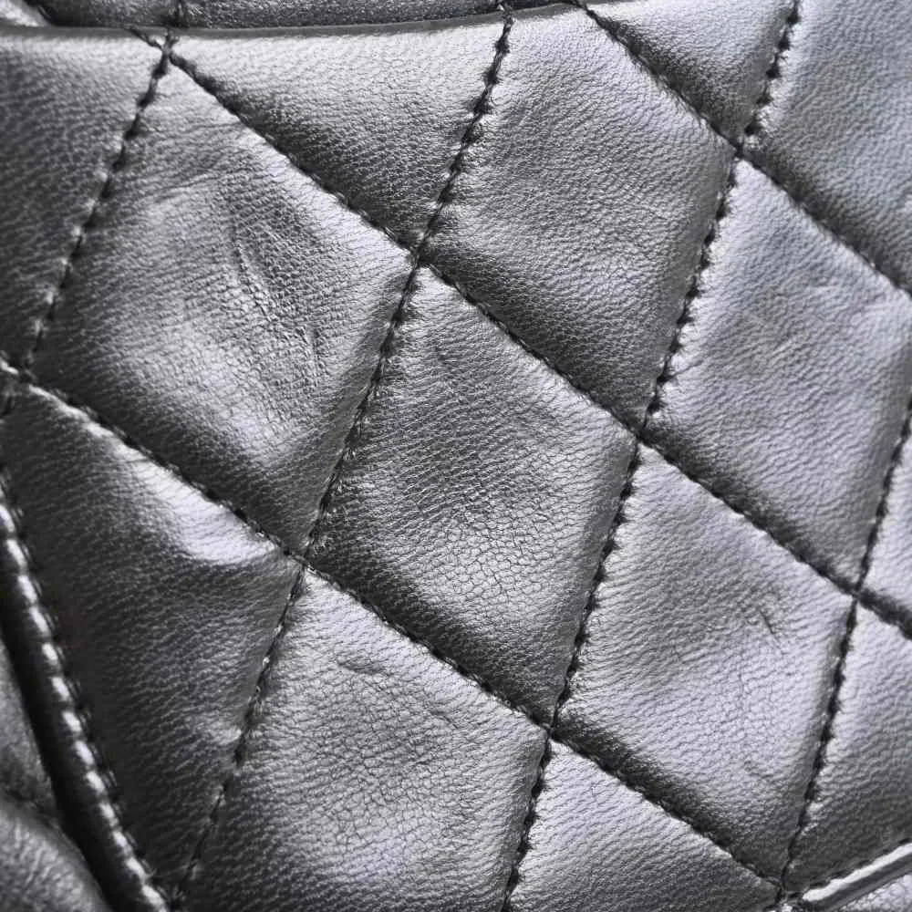 Chanel Lambskin Matelasse Chain Handbag Black
